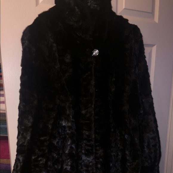 Black mink coat